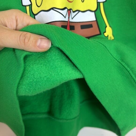 Nickelodeon SpongeBob SquarePants Christmas Sweater Size Small- Green Holiday - Picture 3 of 5
